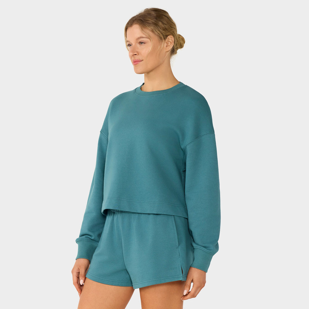 Crewneck French Terry Sweatshirt | Tops > Sweaters & Hoodies | Tavi – Tavi Active