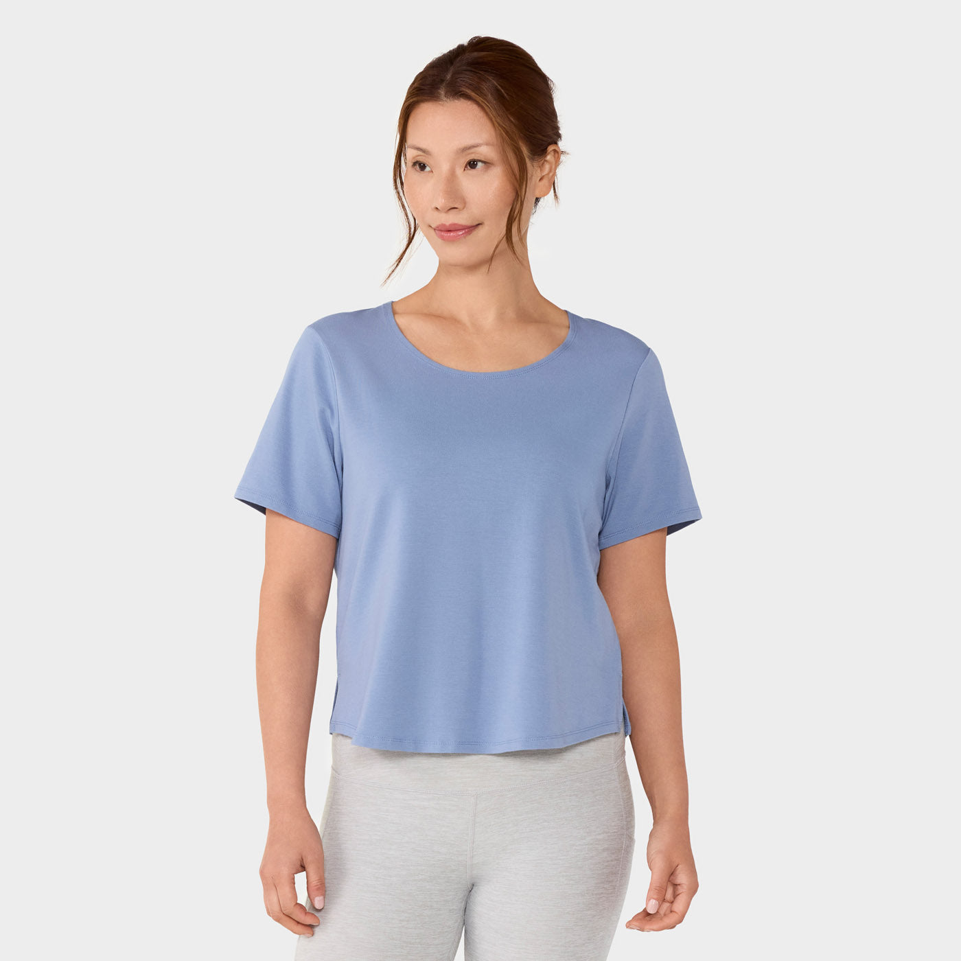 Scoop Neck Vent Tee | Tops > Short Sleeve | Tavi – Tavi Active