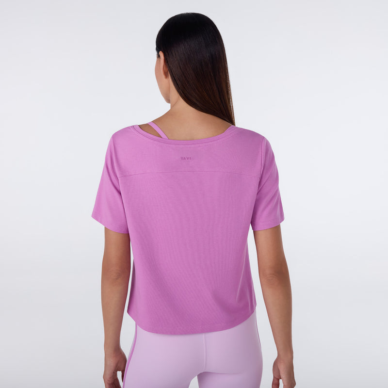 Wide Scoop Neck Tee | Tops > Short Sleeve | Tavi – Tavi Active