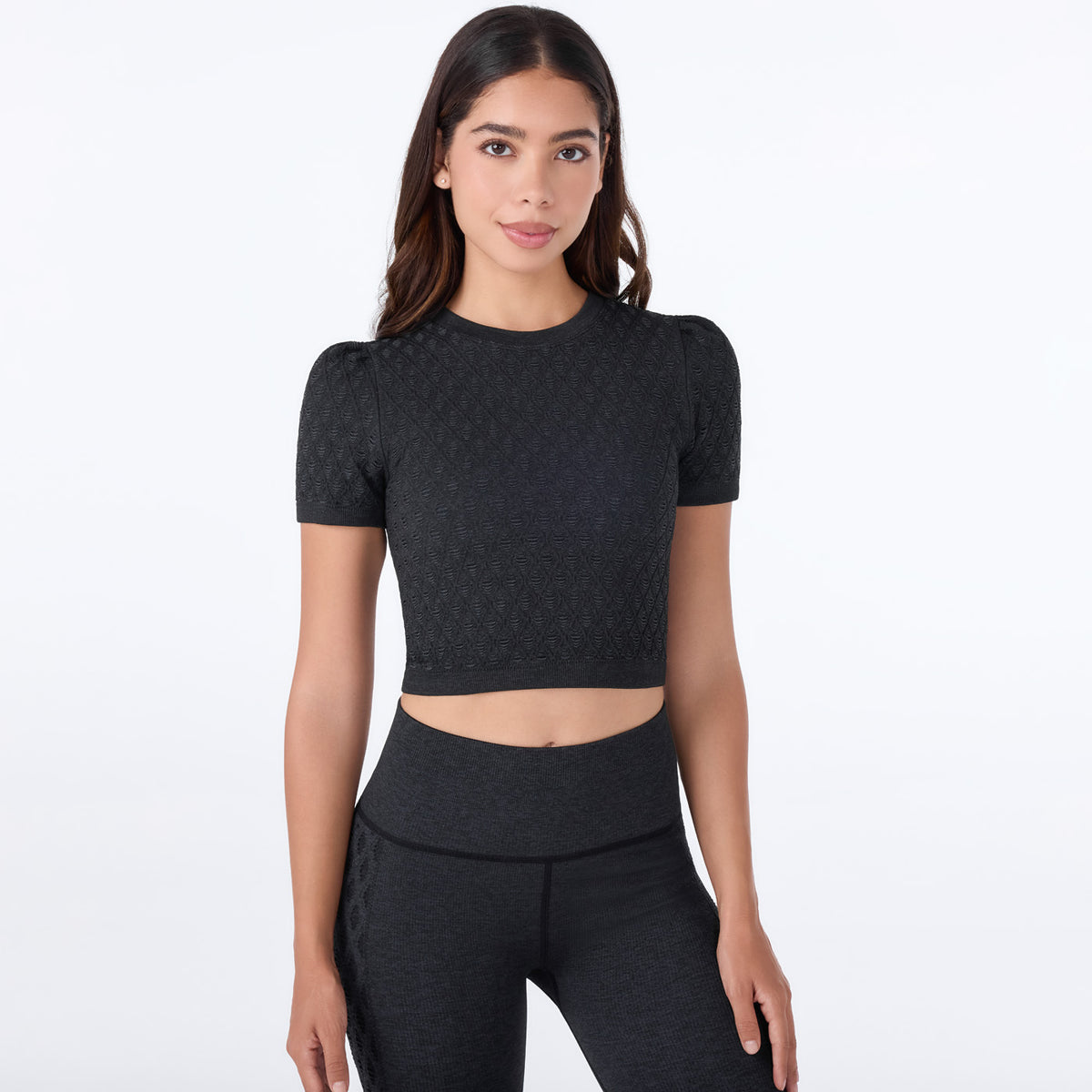 Seamless Diamond Textured Tee | Tops > Short Sleeve | Tavi – Tavi Active