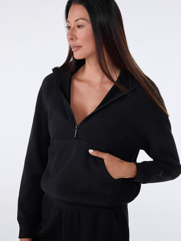 French Terry Relaxed Half Zip Sweatshirt | Tops > Sweaters & Hoodies | Tavi – Tavi Active