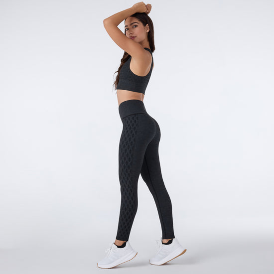 Seamless Diamond Textured 7/8 Leggings | Bottoms > Leggings | Tavi – Tavi Active