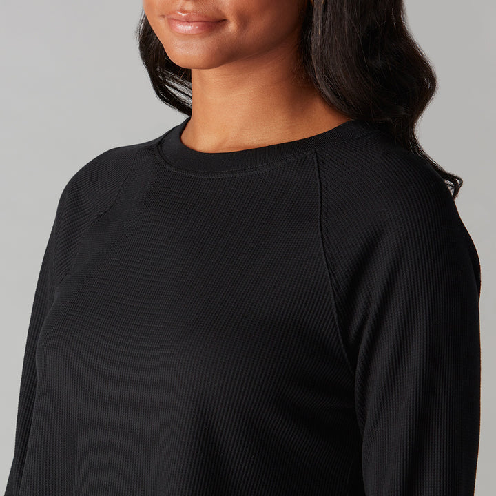 # Renew Waffle Knit Crop Long Sleeve * | Tops > Sweaters & Hoodies | Tavi – ToeSox | Tavi | Vooray