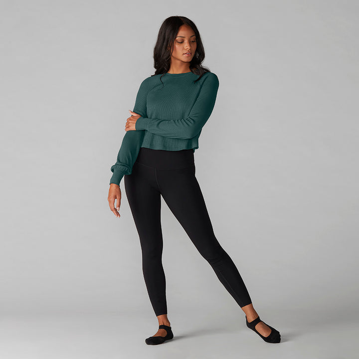 # Renew Waffle Knit Crop Long Sleeve * | Tops > Sweaters & Hoodies | Tavi – ToeSox | Tavi | Vooray