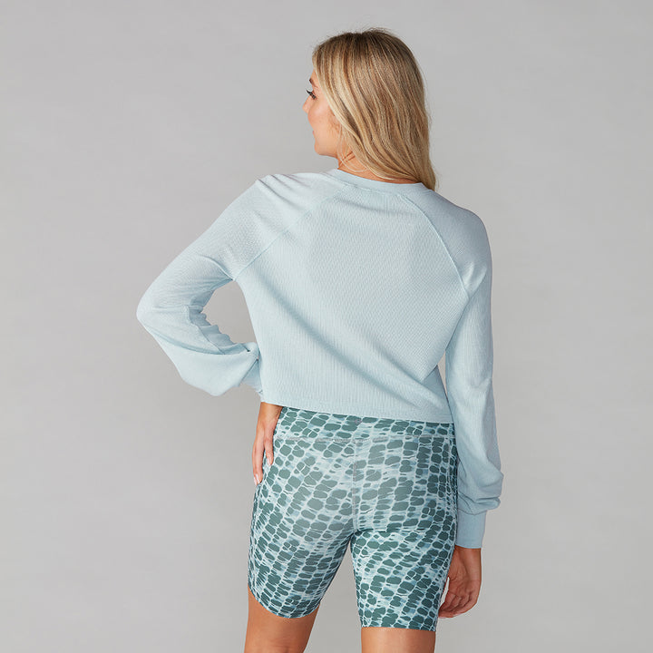 # Renew Waffle Knit Crop Long Sleeve * | Tops > Sweaters & Hoodies | Tavi – ToeSox | Tavi | Vooray