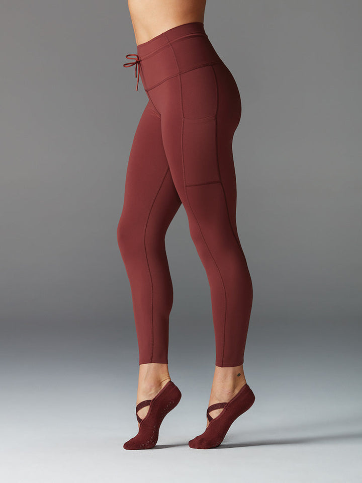 # 7/8 Tie Waist Pocket Leggings * | Bottoms > Leggings | Tavi – ToeSox | Tavi | Vooray
