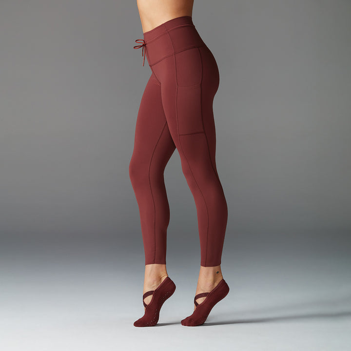 # 7/8 Tie Waist Pocket Leggings * | Bottoms > Leggings | Tavi – ToeSox | Tavi | Vooray