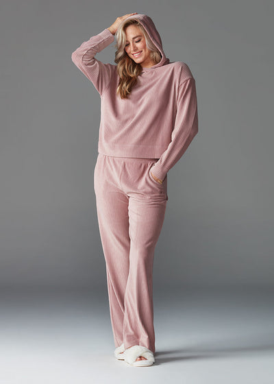 # Brushed Rib Pullover Hoodie * | Tops > Sweaters & Hoodies | Tavi – ToeSox | Tavi | Vooray