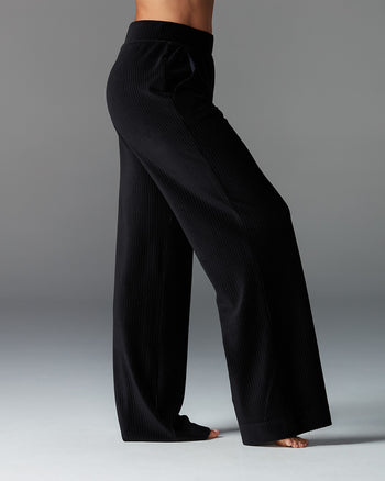 # Wide Leg Brushed Rib Pant * | Bottoms > Pants | Tavi – ToeSox | Tavi | Vooray