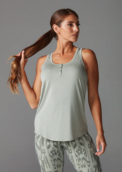 # Classic Henley Tank * | Tops > Tanks | Tavi – ToeSox | Tavi | Vooray