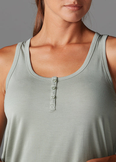 # Classic Henley Tank * | Tops > Tanks | Tavi – ToeSox | Tavi | Vooray