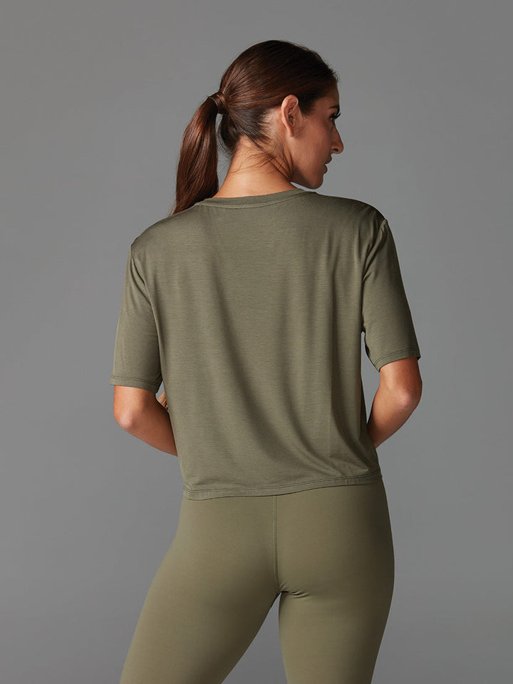 # Crop Tee * | Tops > Short Sleeve | Tavi – ToeSox | Tavi | Vooray