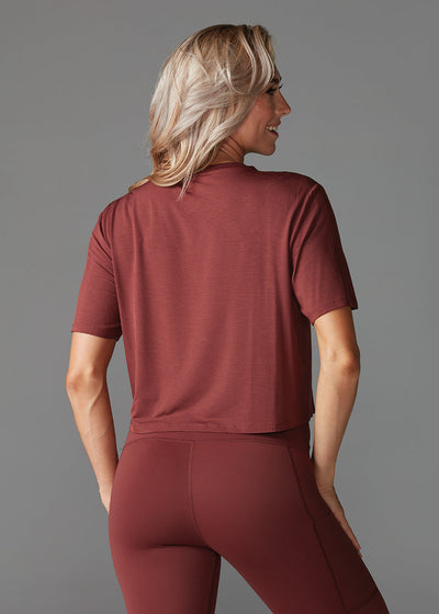 # Crop Tee * | Tops > Short Sleeve | Tavi – ToeSox | Tavi | Vooray