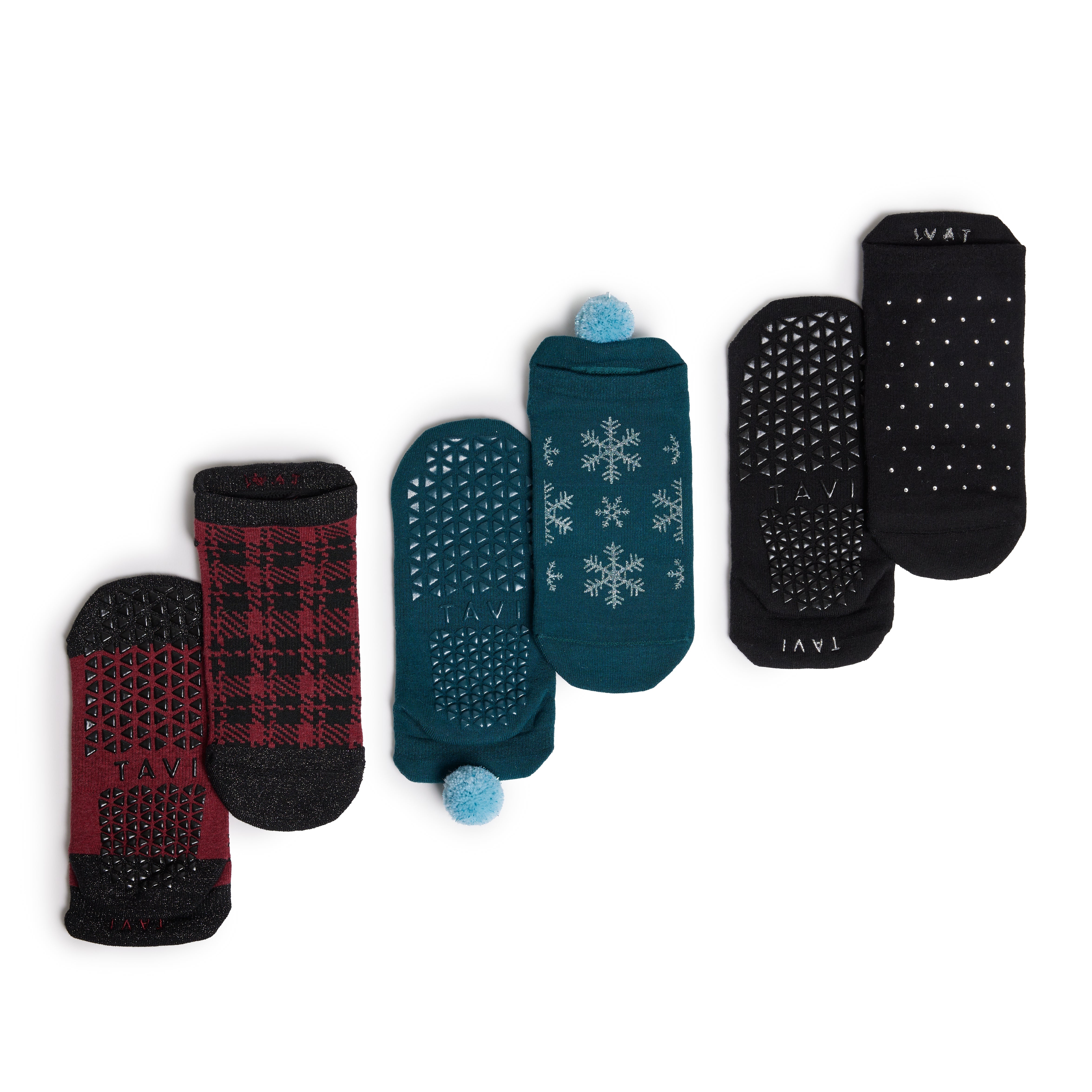 Savvy 3 Pack Grip Socks | | Tavi – Tavi Active