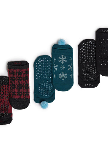 Savvy 3 Pack Grip Socks | | Tavi – Tavi Active