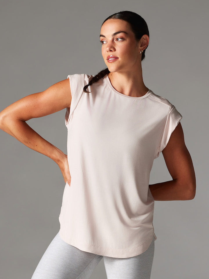 Cap Sleeve Muscle Tee | Tops > Tanks | Tavi – Tavi Active