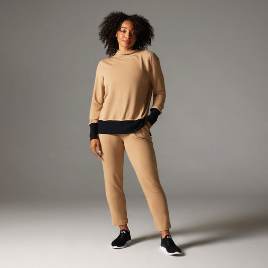 Cozy Funnel Neck Sweatshirt | Tops > Sweaters & Hoodies | Tavi – Tavi Active