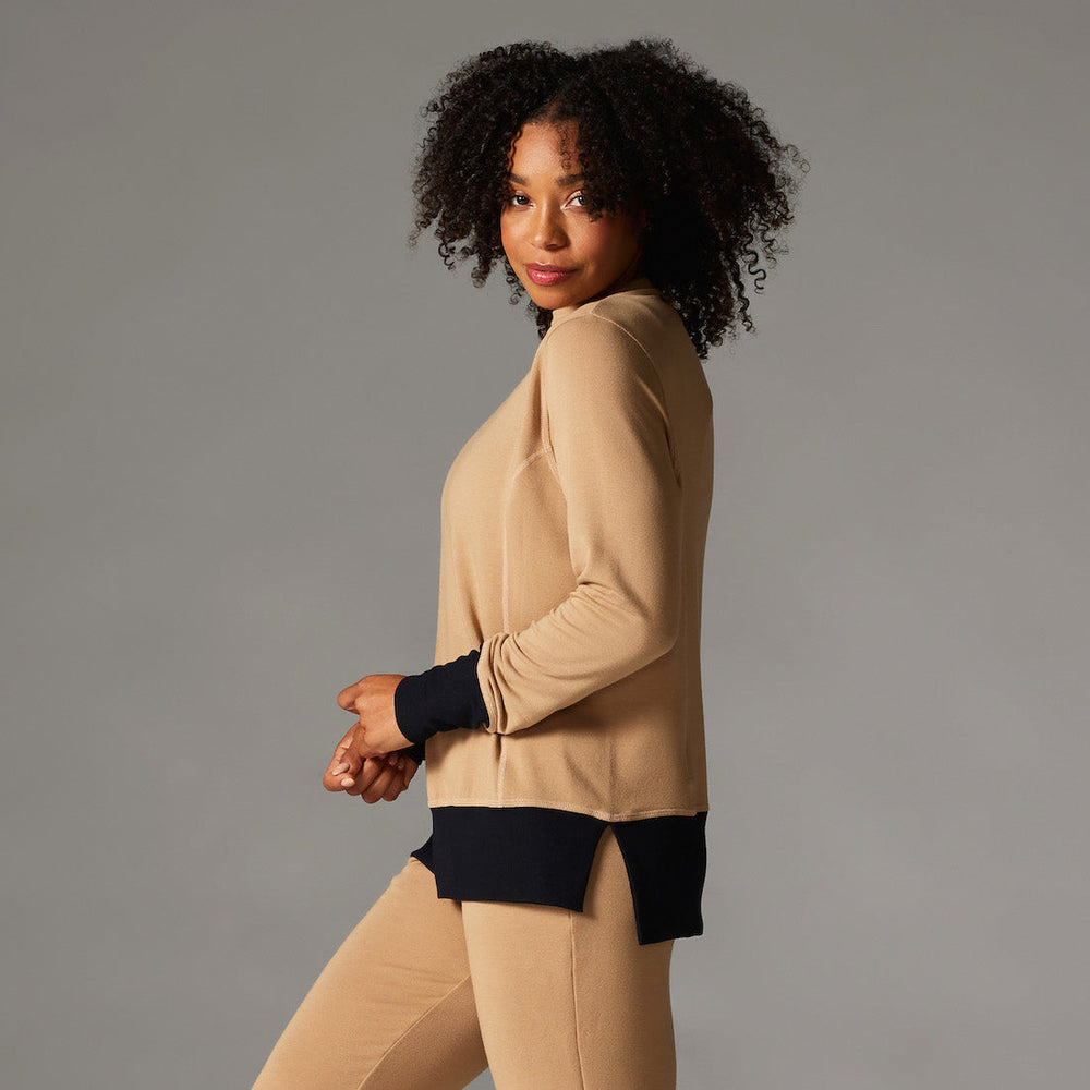 Cozy Funnel Neck Sweatshirt | Tops > Sweaters & Hoodies | Tavi – Tavi Active