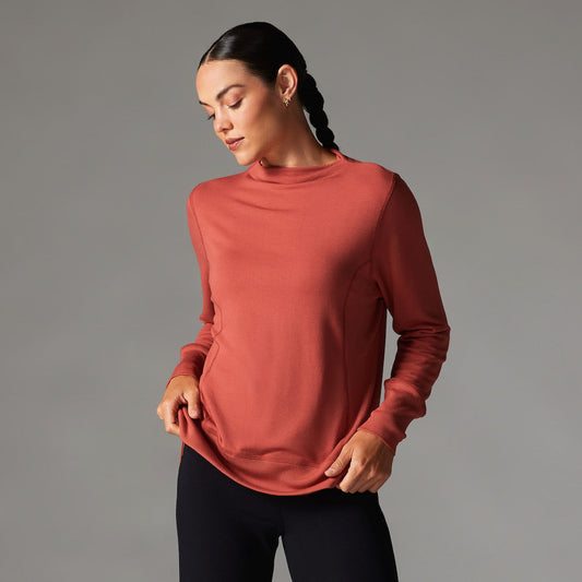 Cozy Funnel Neck Sweatshirt | Tops > Sweaters & Hoodies | Tavi – Tavi Active