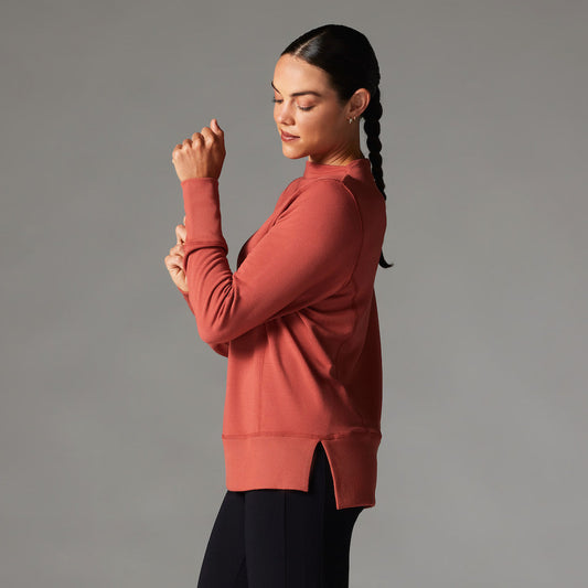 Cozy Funnel Neck Sweatshirt | Tops > Sweaters & Hoodies | Tavi – Tavi Active