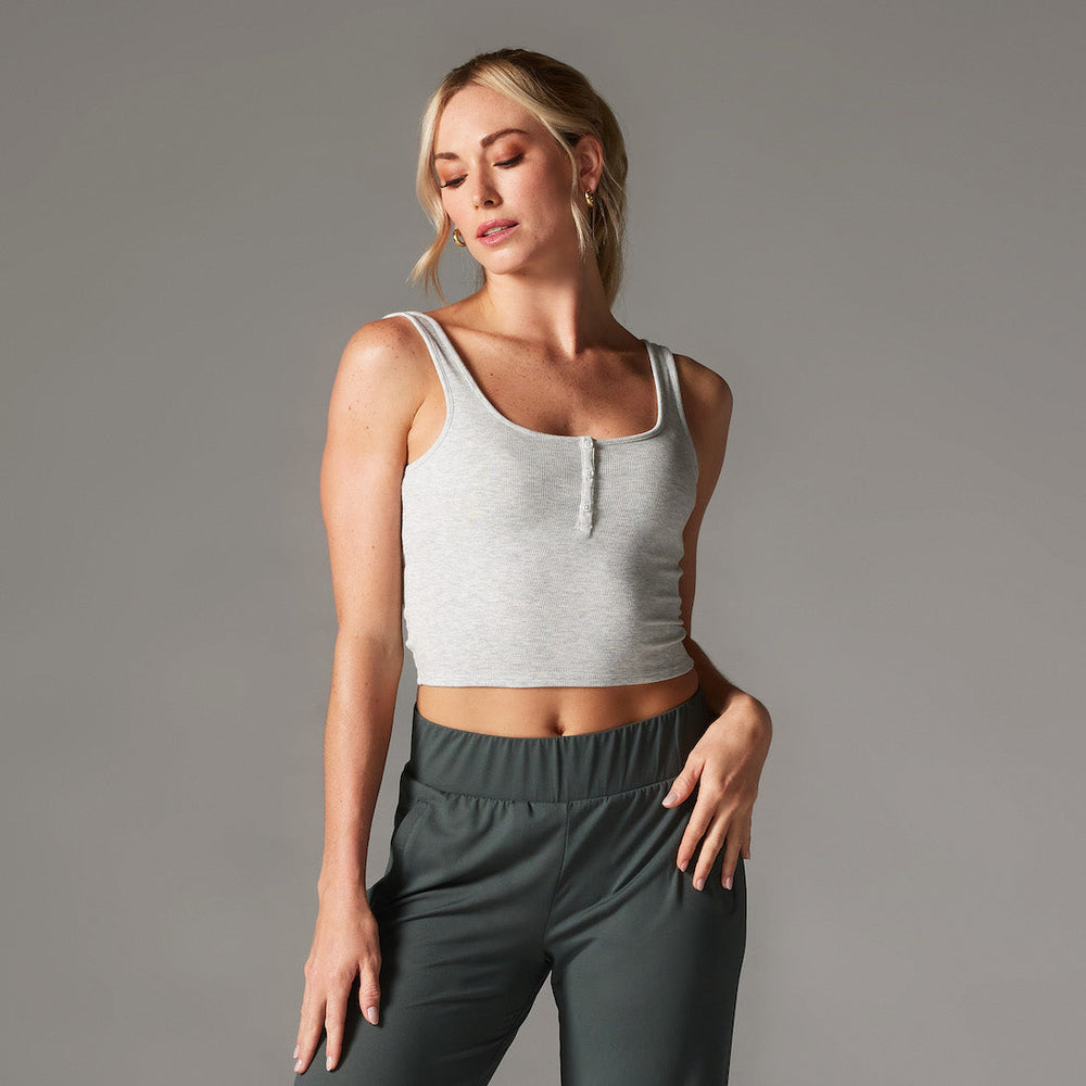 Fitted Henley Tank | Tops > Tanks | Tavi – Tavi Active