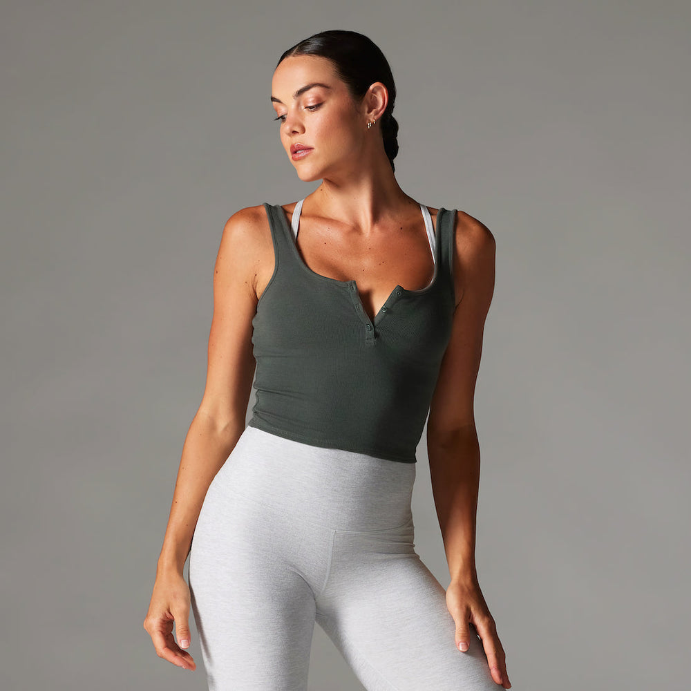 Fitted Henley Tank | Tops > Tanks | Tavi – Tavi Active