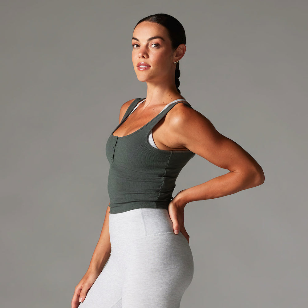 Fitted Henley Tank | Tops > Tanks | Tavi – Tavi Active