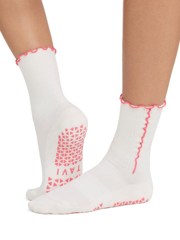 Kalea Ruffle Grip Socks | Socks > Grip | Tavi – Tavi Active