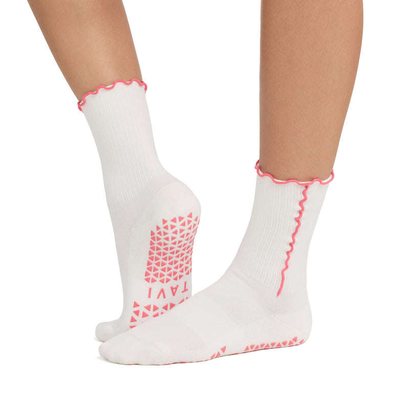 Kalea Ruffle Grip Socks | Socks > Grip | Tavi – Tavi Active