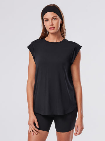 Cap Sleeve Muscle Tee | Tops > Tanks | Tavi – Tavi Active