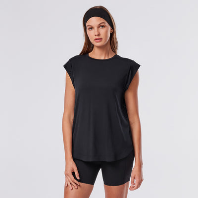 Cap Sleeve Muscle Tee | Tops > Tanks | Tavi – Tavi Active