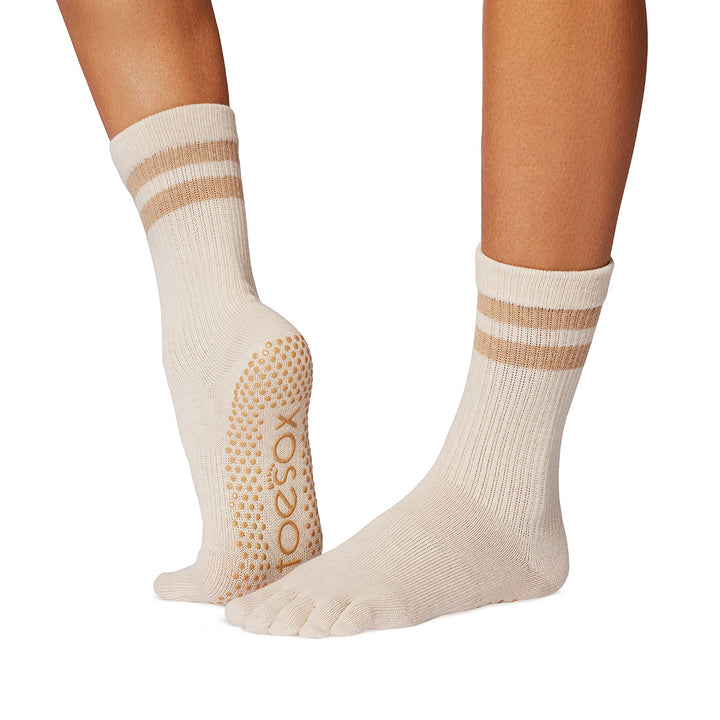 Full Toe Crew Grip Socks | Grip | ToeSox – ToeSox | Tavi | Vooray