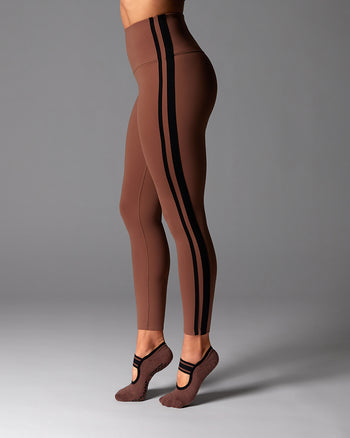 # High Waisted 7/8 Stripe Leggings | Bottoms > Leggings | Tavi – ToeSox | Tavi | Vooray