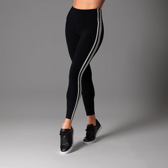 # High Waisted 7/8 Stripe Leggings | Bottoms > Leggings | Tavi – ToeSox | Tavi | Vooray