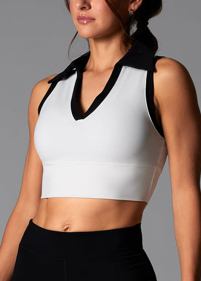 # Contrast Polo Tank | Sports Bras | Tavi – ToeSox | Tavi | Vooray