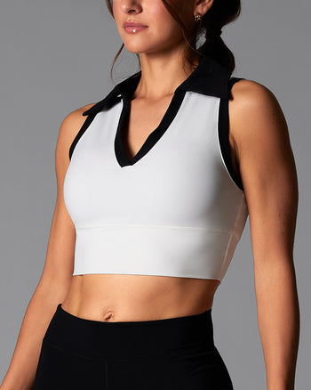 # Contrast Polo Tank | Sports Bras | Tavi – ToeSox | Tavi | Vooray