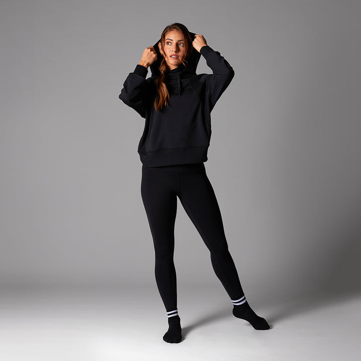 # Cozy Paneled Hoodie | Tops > Sweaters & Hoodies | Tavi – ToeSox | Tavi | Vooray