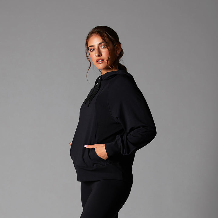 # Cozy Paneled Hoodie | Tops > Sweaters & Hoodies | Tavi – ToeSox | Tavi | Vooray