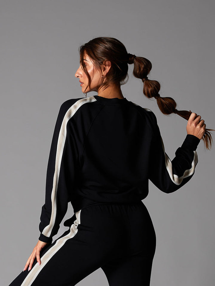 # Ease Crew Stripe Sweatshirt | Tops > Sweaters & Hoodies | Tavi – ToeSox | Tavi | Vooray