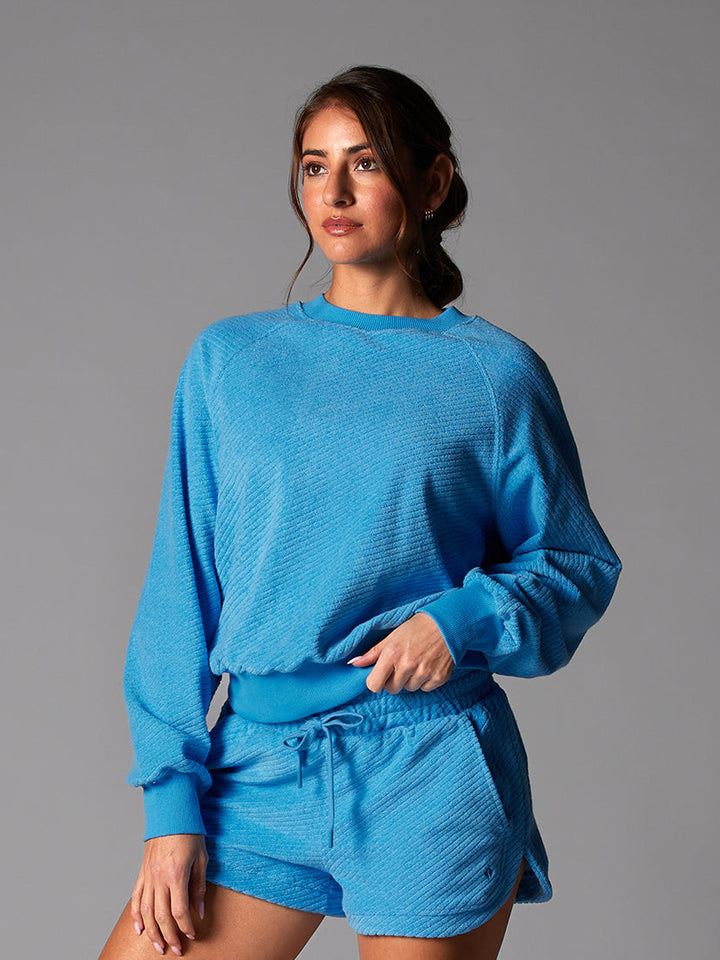 # Ease Crew Terry Sweatshirt | Tops > Long Sleeve | Tavi – ToeSox | Tavi | Vooray
