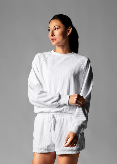 # Ease Crew Terry Sweatshirt | Tops > Long Sleeve | Tavi – ToeSox | Tavi | Vooray