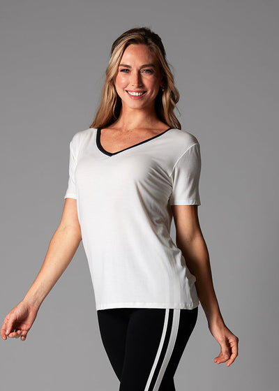 # Everyday V-Neck Tee | Tops > Short Sleeve | Tavi – ToeSox | Tavi | Vooray