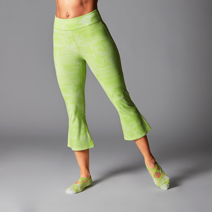 # High Waisted Crop Flare Leggings | Bottoms > Leggings | Tavi – ToeSox | Tavi | Vooray