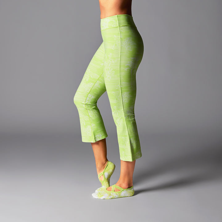 # High Waisted Crop Flare Leggings | Bottoms > Leggings | Tavi – ToeSox | Tavi | Vooray