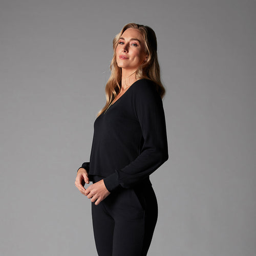 # Rib Long Sleeve | Tops > Long Sleeve | Tavi – ToeSox | Tavi | Vooray