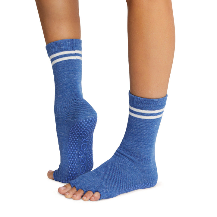 # Half Toe Crew Grip Socks | Socks > Crew | ToeSox – ToeSox | Tavi | Vooray