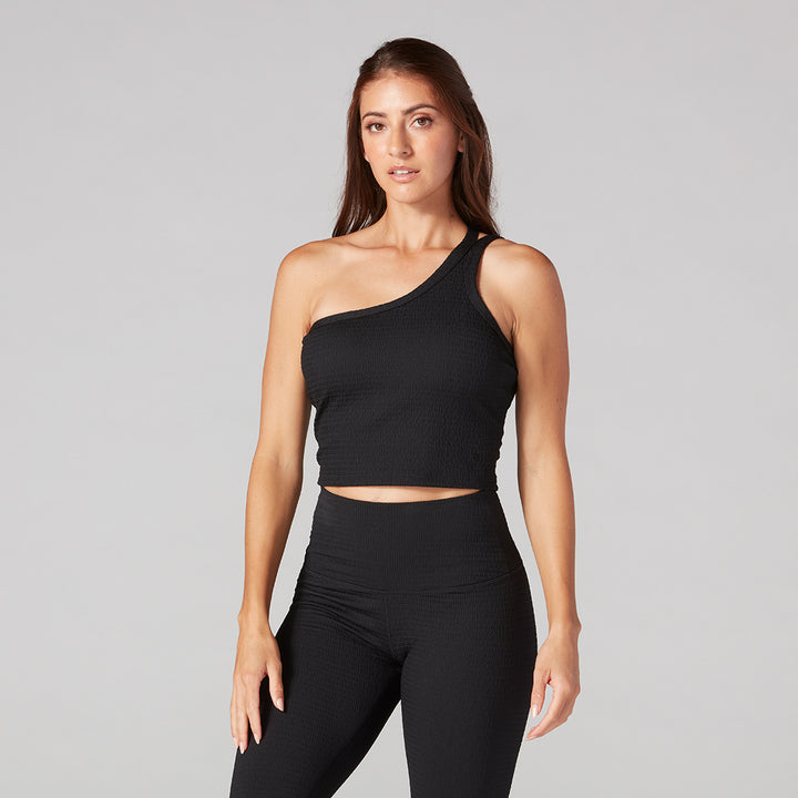 # Seersucker One Shoulder Bra * | Sports Bras | Tavi – ToeSox | Tavi | Vooray