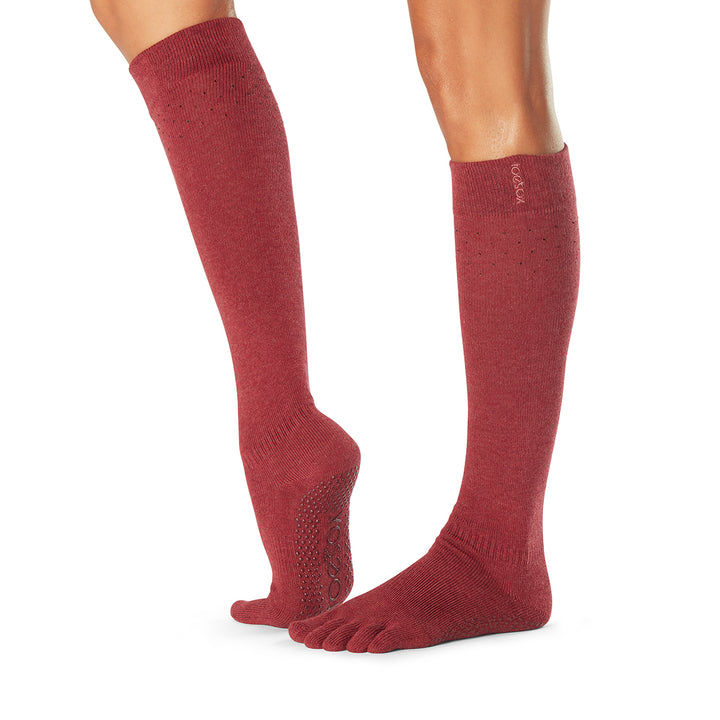 # Full Toe Scrunch Knee High Grip Socks * | Leg Warmers | ToeSox – ToeSox | Tavi | Vooray