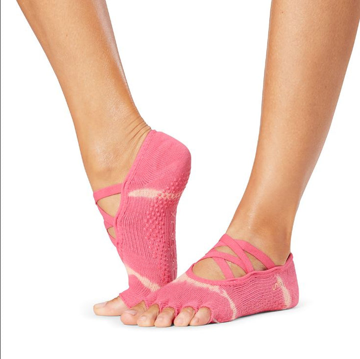 # Half Toe Elle Grip Socks | Socks > Grip | ToeSox – ToeSox | Tavi | Vooray