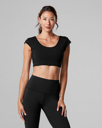 # Crop Cap Sleeve Top * | Tops > Short Sleeve | Tavi – ToeSox | Tavi | Vooray